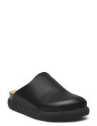 Sl Ivy Leather Black Shoes Mules & Slip-ins Flat Mules Black Scholl