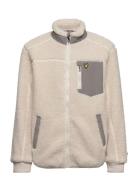 Borg Zip Through Outerwear Fleece Outerwear Fleece Jackets Cream Lyle & Scott Junior