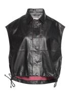 Rhodes - Polished Leather Vests Padded Vests Black Day Birger Et Mikkelsen