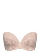 Refined Glamour Perfect Strapless Lingerie Bras & Tops Push Up Bras Cream WONDERBRA