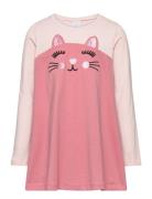 Top Long A Cat 3D Ears Dresses & Skirts Dresses Casual Dresses Long-sleeved Casual Dresses Pink Lindex