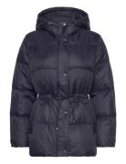 Hooded Down Coat Foret Jakke Navy Lauren Ralph Lauren