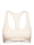 Unlined Bralette Lingerie Bras & Tops Soft Bras Bralette Cream Calvin Klein