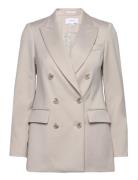 Astrid Blazers Double Breasted Blazers Beige Reiss