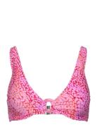 Seaskin Longline Tri Swimwear Bikinis Bikini Tops Triangle Bikinitops Pink Seafolly