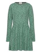 Jaquard Leo Dayna Dress Dresses & Skirts Dresses Casual Dresses Long-sleeved Casual Dresses Green Mads Nørgaard