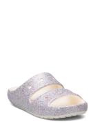 Classic Glitter Sandal V2 K Slippers Hjemmesko Purple Crocs
