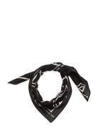 Astrilli Piirto Unikko Accessories Scarves Lightweight Scarves Black Marimekko
