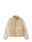 Nlfmatiba Short Jacket Outerwear Fleece Outerwear Fleece Jackets Beige LMTD