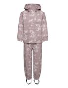 Nmfdry10 Rain Set Magic Fo Outerwear Rainwear Rainwear Sets Pink Name It