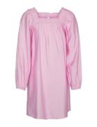 Vmjosie Ls Short Dress Wvn Girl Dresses & Skirts Dresses Casual Dresses Long-sleeved Casual Dresses Pink Vero Moda Girl