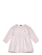 Baby Ithaca Dress L/S Dresses & Skirts Dresses Baby Dresses Long-sleeved Baby Dresses Pink Tommy Hilfiger