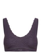 Sloggi Zero Feel Lace 2.0 Bralette Lingerie Bras & Tops Soft Bras Bralette Purple Sloggi