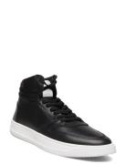 Legacy Mid - Black Leather High-top Sneakers Black Garment Project