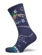 Cotton-Blend Graphic Crew Socks Underwear Socks Regular Socks Blue Polo Ralph Lauren Underwear