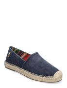 Cevio Washed Canvas Espadrille Espadriller Sko Blue Polo Ralph Lauren