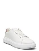 Cupsole Lace Up Leather Low-top Sneakers White Calvin Klein