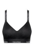 Lghtly Lined Bralette Lingerie Bras & Tops Soft Bras Bralette Black Calvin Klein