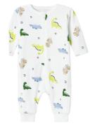 Nbmnightsuit Zip Wild Lime Dino Noos Pyjamas Sie Jumpsuit White Name It