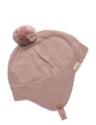 Aly Pompom Accessories Headwear Hats Baby Hats Pink MarMar Copenhagen