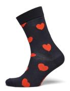 Heart Sock Lingerie Socks Regular Socks Navy Happy Socks