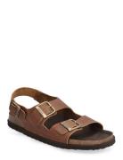 Sl Gaston Leather Shoes Summer Shoes Sandals Brown Scholl