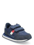 Flag Low Cut Velcro Sneaker Low-top Sneakers Navy Tommy Hilfiger