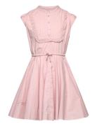 Ceremony Dress Dresses & Skirts Dresses Casual Dresses Sleeveless Casual Dresses Pink Zadig & Voltaire Kids