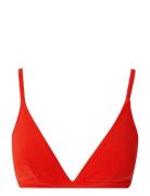Triangle Bikini Top Swimwear Bikinis Bikini Tops Triangle Bikinitops Red Understatement Underwear