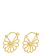 Bellis Earrings Accessories Jewellery Earrings Hoops Gold Pernille Corydon