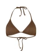 Lyx Bel Bikini Top Swimwear Bikinis Bikini Tops Triangle Bikinitops Brown Becksöndergaard