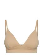 Pcnamee Triangle Bra Noos Lingerie Bras & Tops Soft Bras Bralette Beige Pieces