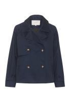 Kaelise Short Jacket Trenchcoat Frakke Navy Kaffe