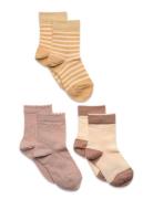 Dagmar Socks - 3-Pack Sokker Strømper Multi/patterned Mp Denmark