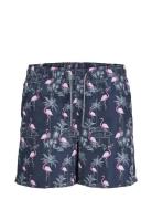 Jpstfiji Jjswim Aop Ss24 Ly Sn Badeshorts Navy Jack & J S