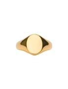 Ix Mini Oval Signet Ring Ring Smykker Gold IX Studios