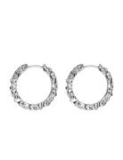 Ix Crunchy Edge Earrings Silver Accessories Jewellery Earrings Hoops Silver IX Studios