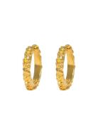 Ix Mini Crunchy Edge Earring Accessories Jewellery Earrings Hoops Gold IX Studios