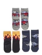 Sock 3 P Sb Emergency Vehicles Strømper Non-slip Multi/patterned Lindex