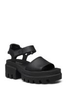 Everleigh Backstrap Sandal Black Sandal Med Hæl Black Timberland