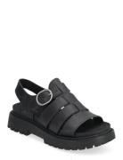 Clairemont Way Fisherman Sandal Black Full Grain Flade Sandaler Black Timberland