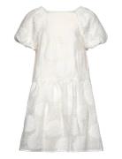 Floral Embroidery Dress Dresses & Skirts Dresses Casual Dresses Short-sleeved Casual Dresses White Mango