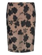 Flower Beads Pencil Skirt Kort Nederdel Brown ROTATE Birger Christensen