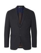 Slhslim-Kelso Herringb Blz B Suits & Blazers Blazers Single Breasted Blazers Navy Selected Homme