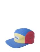 Block Yellow/Dusty Blue 5-Panel Accessories Headwear Caps Multi/patterned Lil' Boo