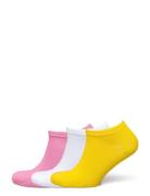3-Pack Solid Low Socks Ankelstrømper Korte Strømper Yellow Happy Socks