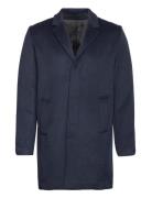 Slhdan Wool Coat O Uldfrakke Frakke Navy Selected Homme