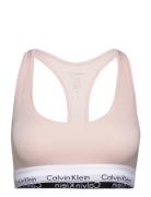 Unlined Bralette Lingerie Bras & Tops Soft Bras Tank Top Bras Pink Calvin Klein