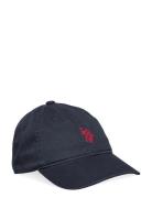 Outline Dhm Washed Casual Cap Accessories Headwear Caps Navy U.S. Polo Assn.