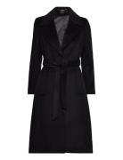 Wrap Wool-Lined-Coat Outerwear Coats Winter Coats Black Lauren Ralph Lauren